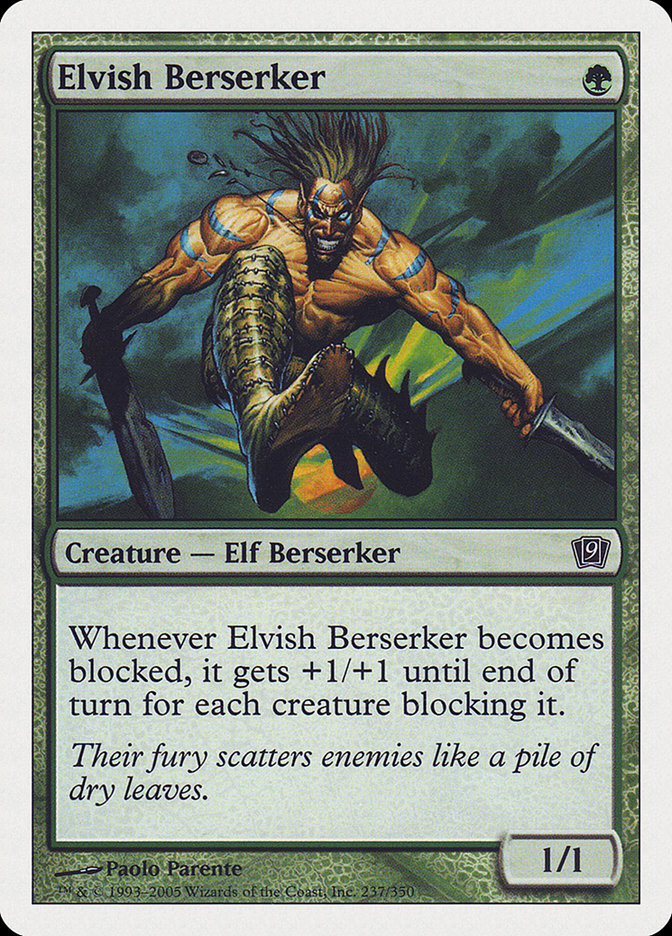 Elvish Berserker [Ninth Edition] Foil