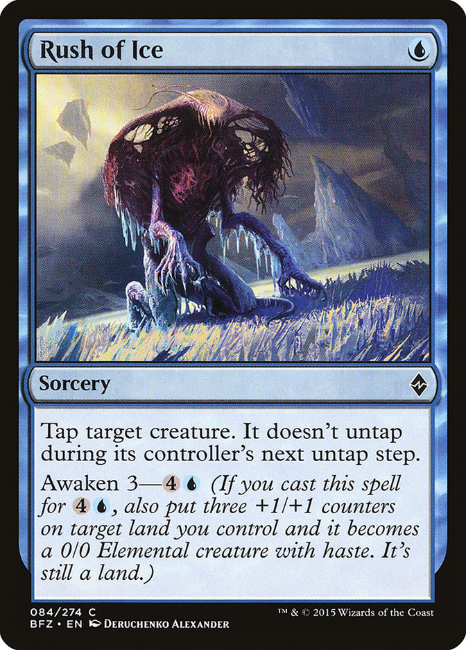 Rush of Ice [Battle for Zendikar] Foil