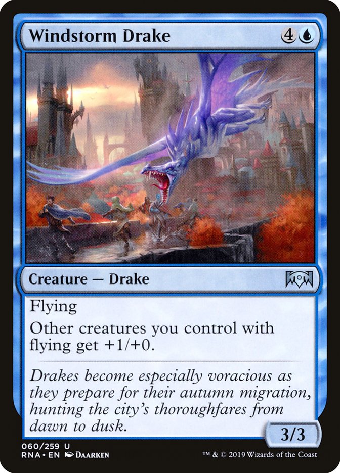 Windstorm Drake [Ravnica Allegiance] Foil