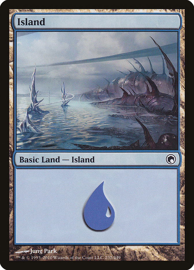 Island (237) [Scars of Mirrodin] Foil