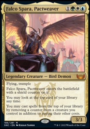 Falco Spara, Pactweaver (Promo Pack) [Streets of New Capenna Promos] Foil