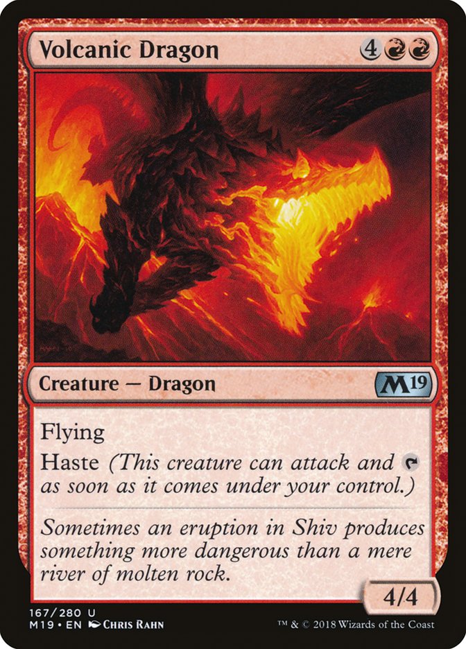 Volcanic Dragon [Core Set 2019] Foil