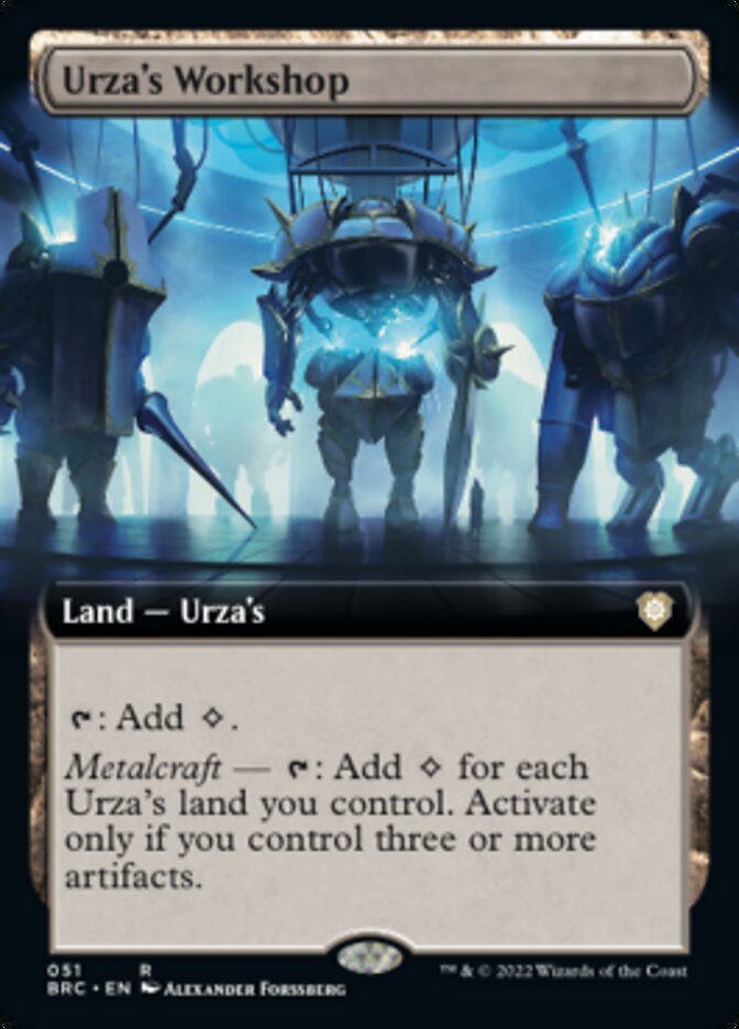 Urza's Workshop (Extended Art) [The Brothers' War Commander] Foil