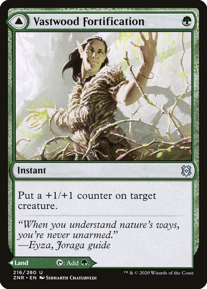 Vastwood Fortification // Vastwood Thicket [Zendikar Rising] Foil