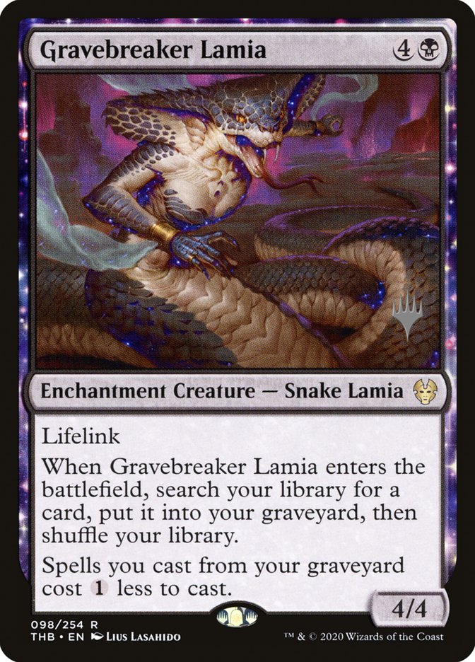 Gravebreaker Lamia (Promo Pack) [Theros Beyond Death Promos] Foil