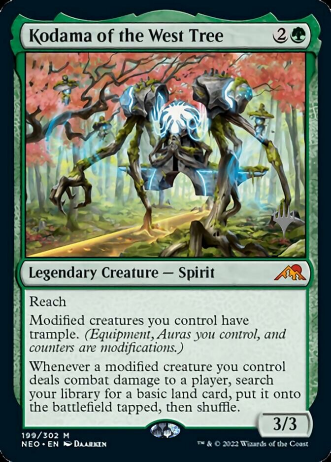 Kodama of the West Tree (Promo Pack) [Kamigawa: Neon Dynasty Promos] Foil