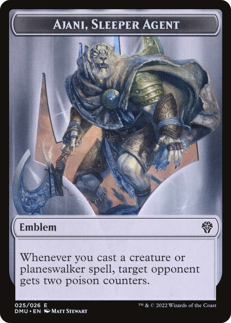 Ajani, Sleeper Agent Emblem  [Dominaria United Tokens]
