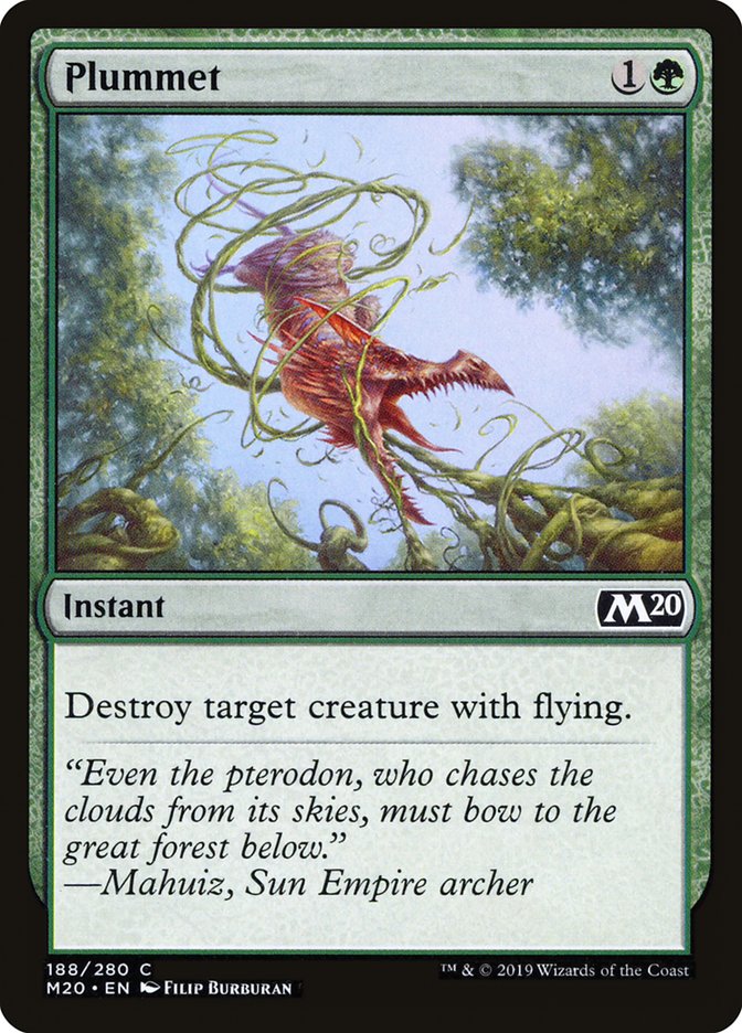 Plummet [Core Set 2020] Foil