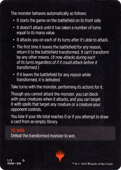 Monster of the Week // Monster of the Week (cont'd)  [Innistrad: Crimson Vow Minigames]