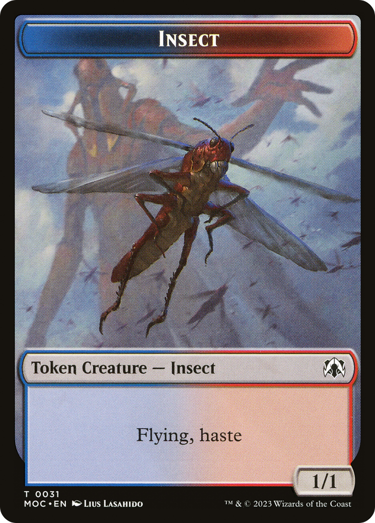 Insect  [March of the Machine Commander Tokens]