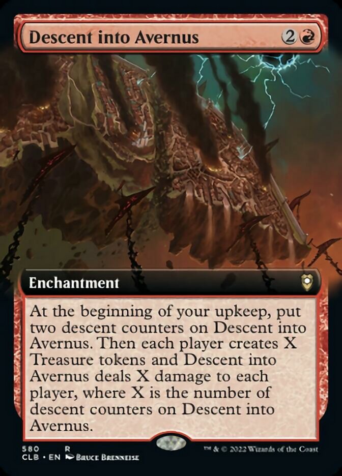 Descent into Avernus (Extended Art) [Commander Legends: Battle for Baldur's Gate] Foil