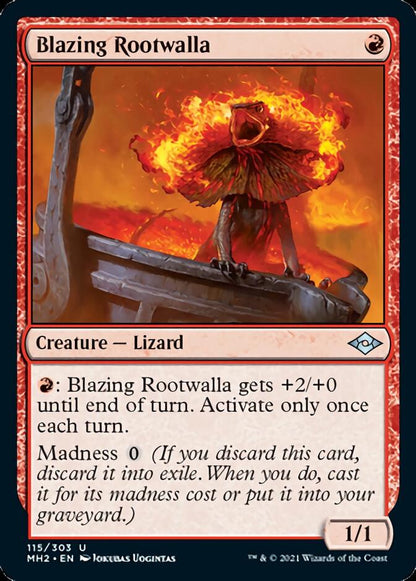 Blazing Rootwalla [Modern Horizons 2] Foil