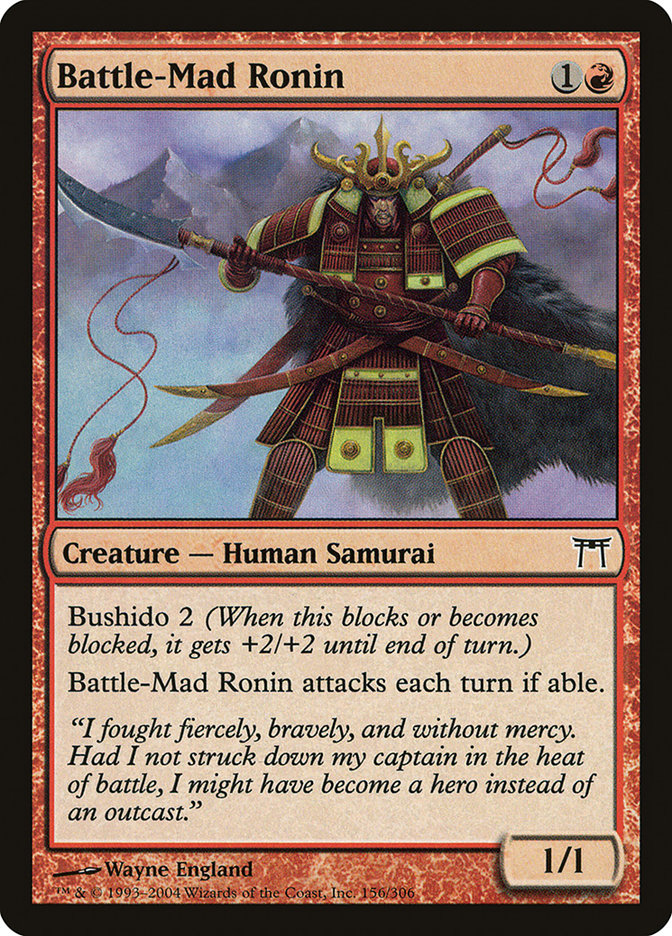 Battle-Mad Ronin [Champions of Kamigawa] Foil