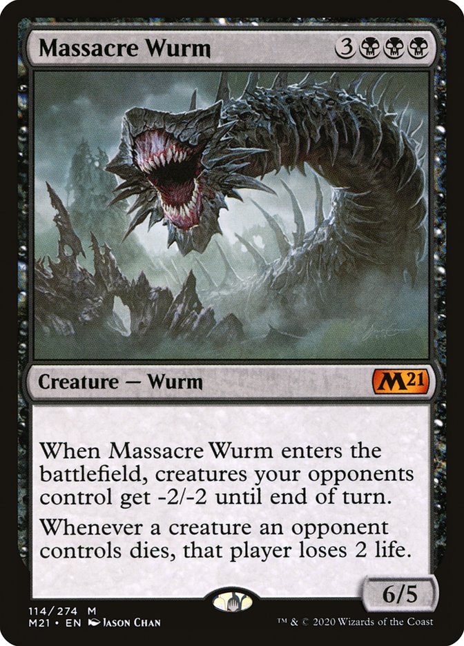 Massacre Wurm [Core Set 2021] Foil