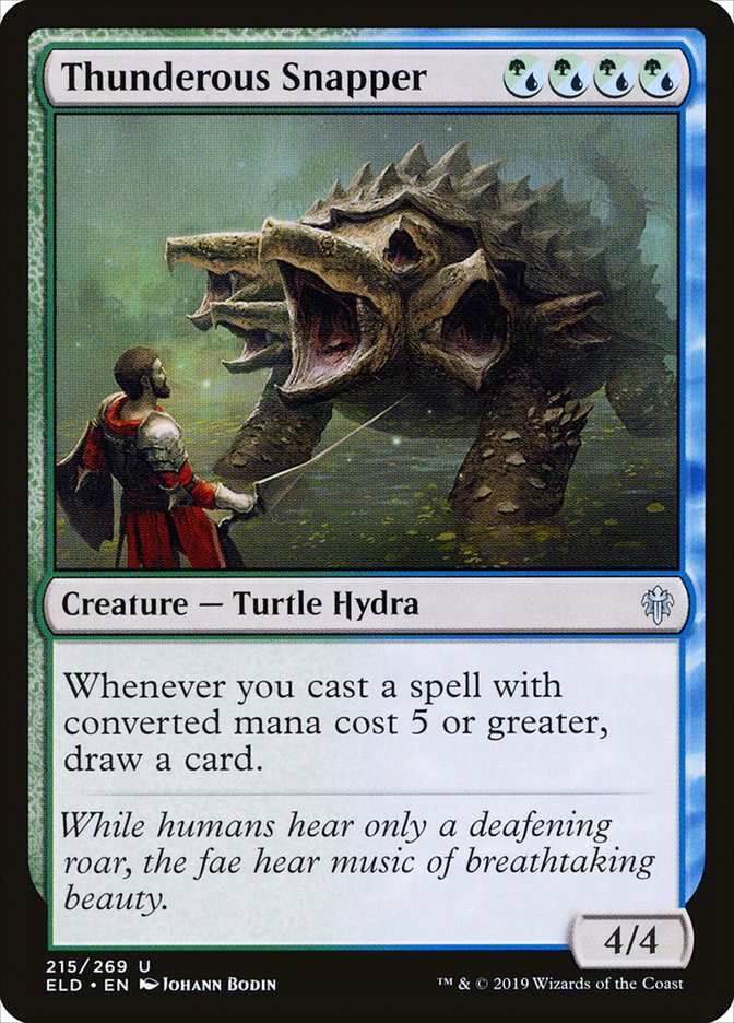Thunderous Snapper [Throne of Eldraine] Foil