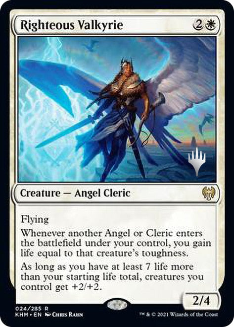 Righteous Valkyrie (Promo Pack) [Kaldheim Promos] Foil