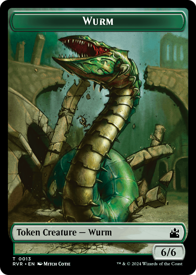 Wurm  [Ravnica Remastered Tokens] Foil