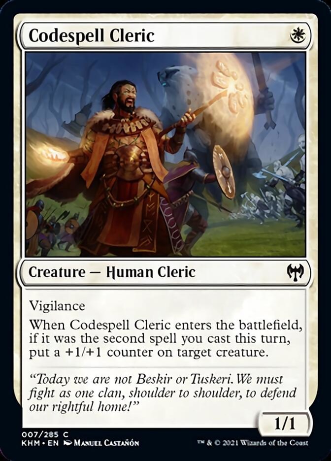 Codespell Cleric [Kaldheim] Foil