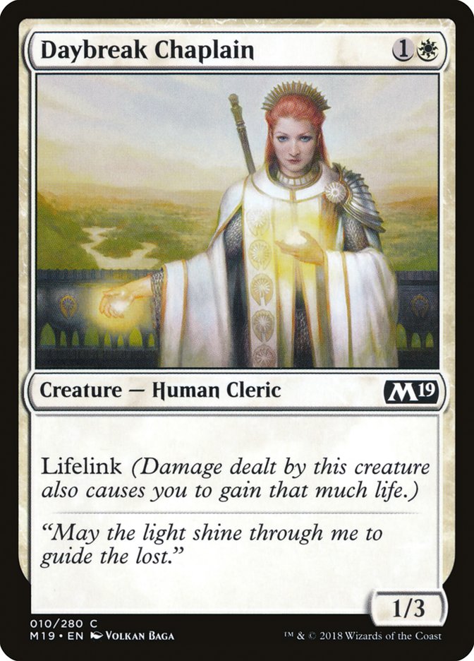 Daybreak Chaplain [Core Set 2019] Foil