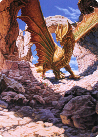 Ancient Brass Dragon // Ancient Brass Dragon  [Battle for Baldur's Gate Art Series] (Borderless)