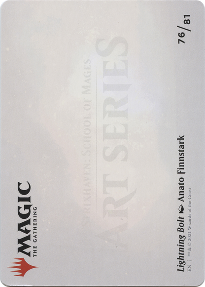 Lightning Bolt // Lightning Bolt  [Strixhaven Art Series] (Borderless)