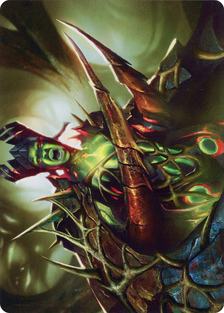 Maze's Mantle // Maze's Mantle  [Phyrexia: All Will Be One Art Series] (Borderless) Foil