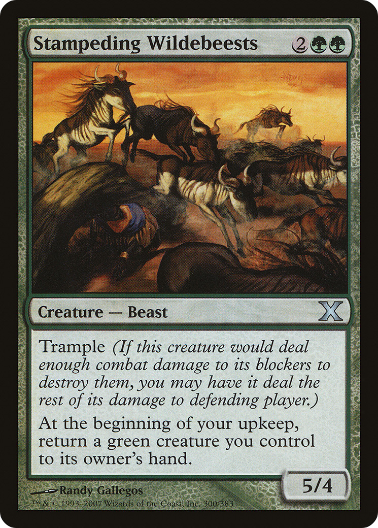 Stampeding Wildebeests  [Tenth Edition]