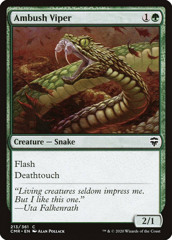 Ambush Viper [Commander Legends] Foil
