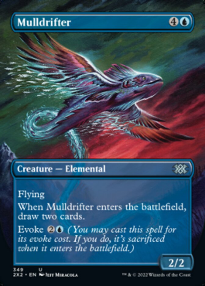 Mulldrifter (Borderless Alternate Art) [Double Masters 2022] Foil