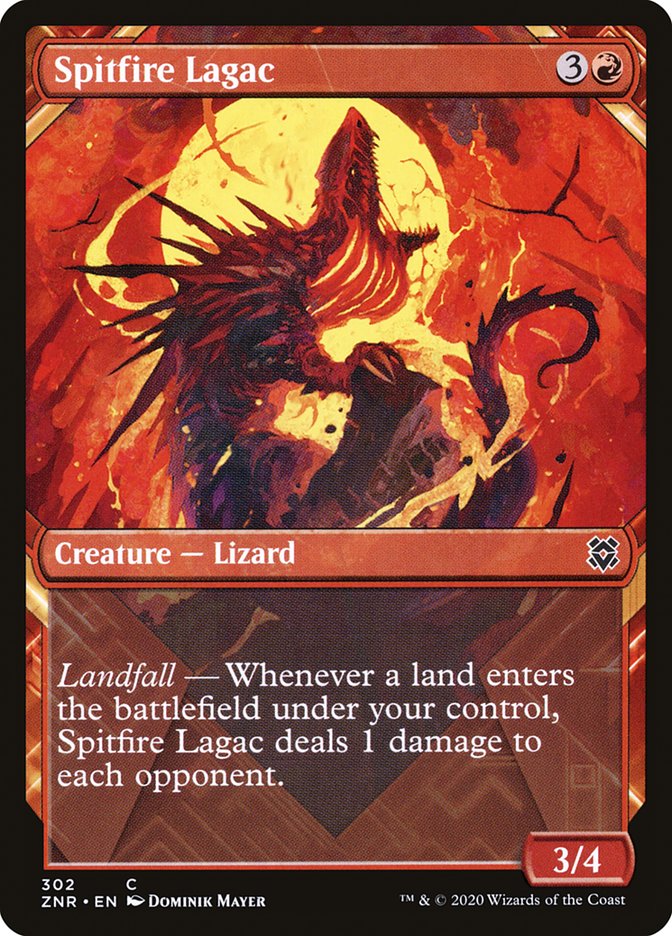 Spitfire Lagac (Showcase) [Zendikar Rising] Foil