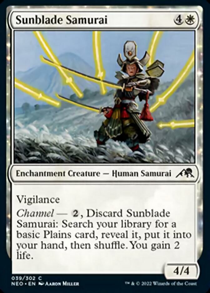 Sunblade Samurai [Kamigawa: Neon Dynasty] Foil