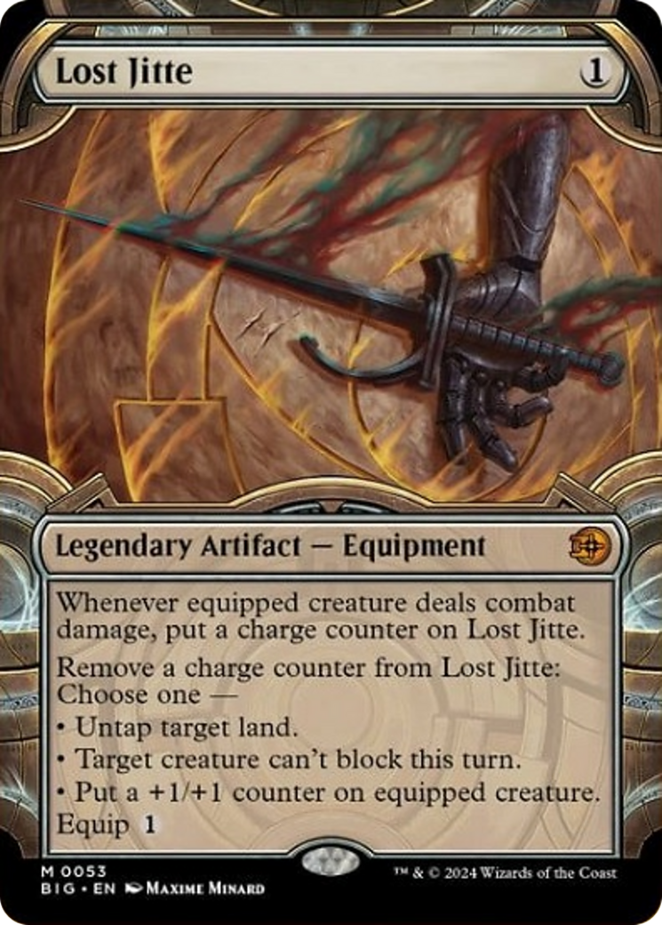Lost Jitte (Showcase) [Outlaws of Thunder Junction: The Big Score] Foil