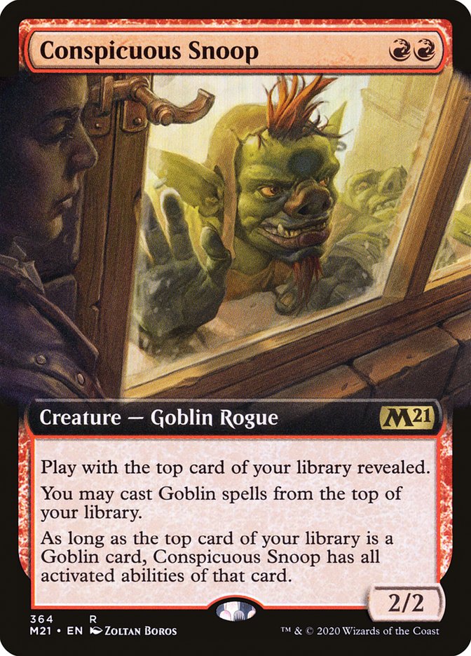 Conspicuous Snoop (Extended Art) [Core Set 2021] Foil
