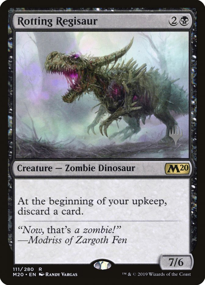 Rotting Regisaur (Promo Pack) [Core Set 2020 Promos] Foil
