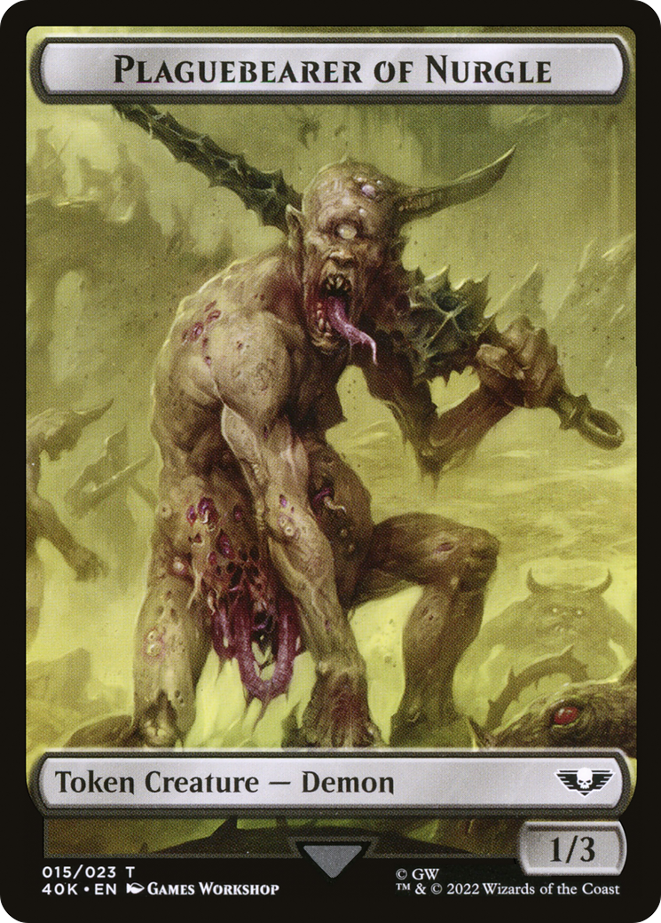 Plaguebearer of Nurgle  [Warhammer 40,000 Tokens]