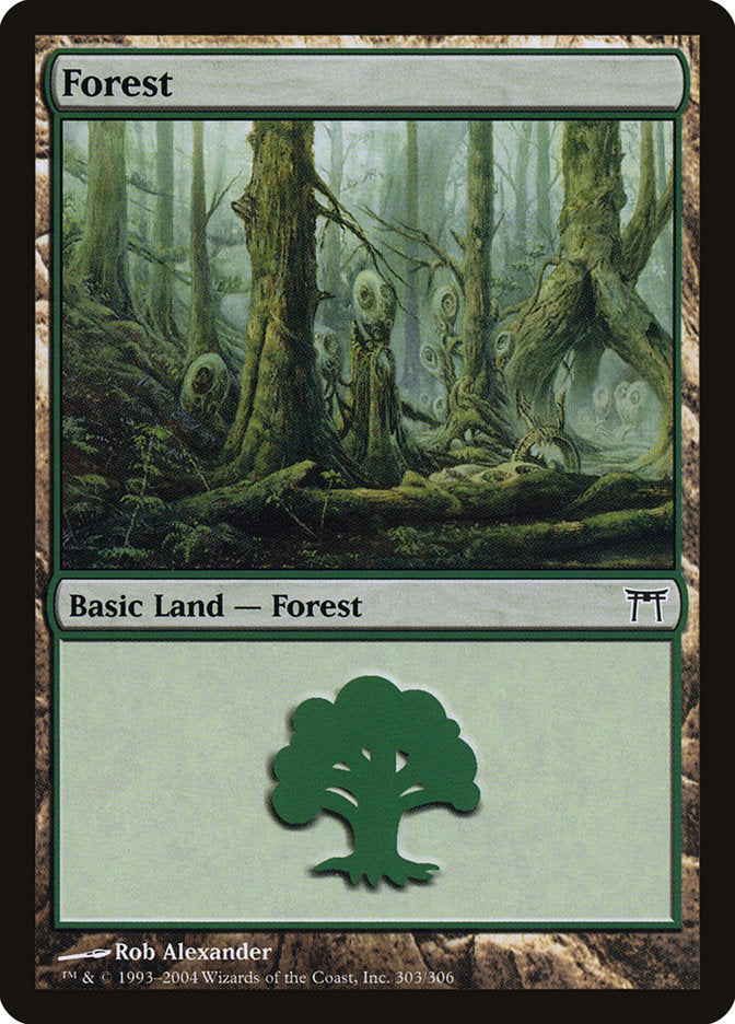 Forest (303) [Champions of Kamigawa] Foil