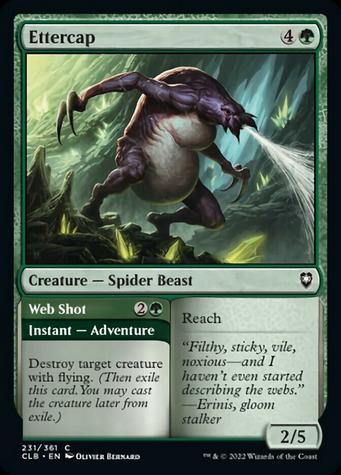 Ettercap // Web Shot [Commander Legends: Battle for Baldur's Gate] Foil