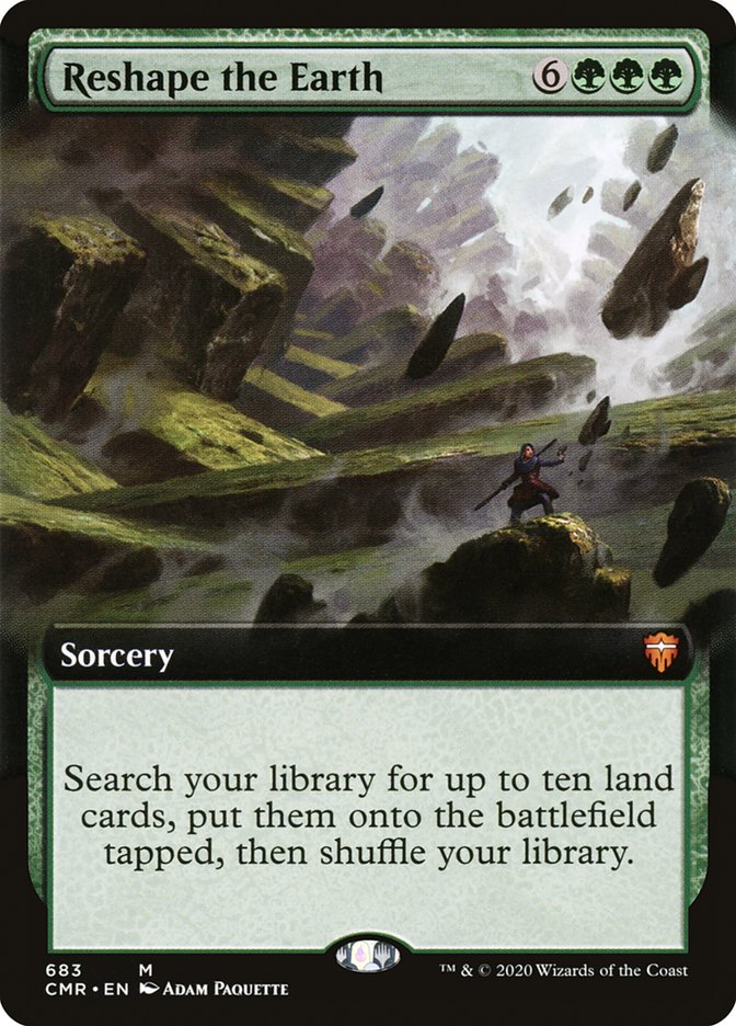 Reshape the Earth (Extended Art) [Commander Legends] Foil