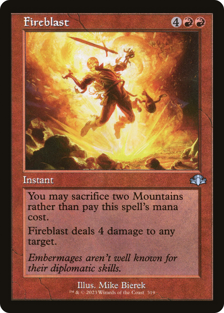 Fireblast (Retro) [Dominaria Remastered] Foil