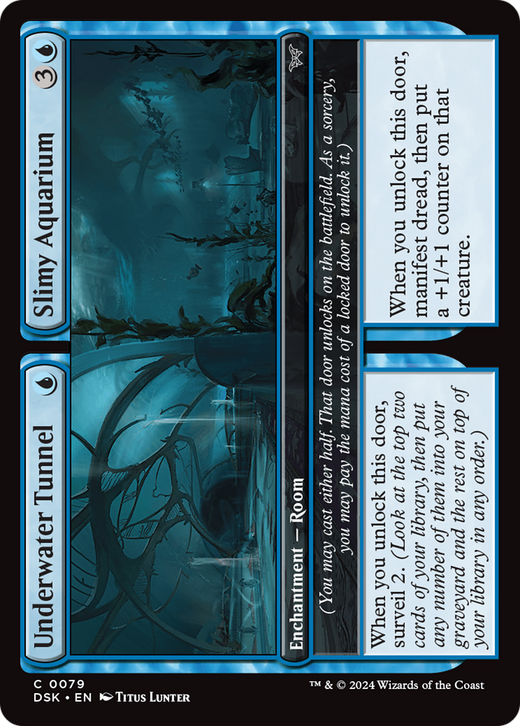 Underwater Tunnel // Slimy Aquarium [Duskmourn: House of Horror] Foil
