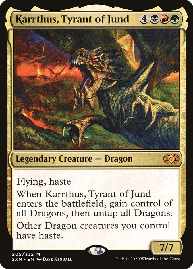 Karrthus, Tyrant of Jund [Double Masters] Foil