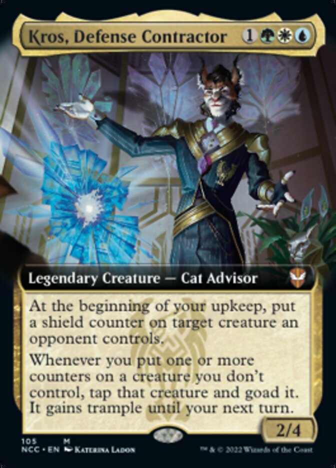 Kros, Defense Contractor (Extended Art) [Streets of New Capenna Commander] Foil