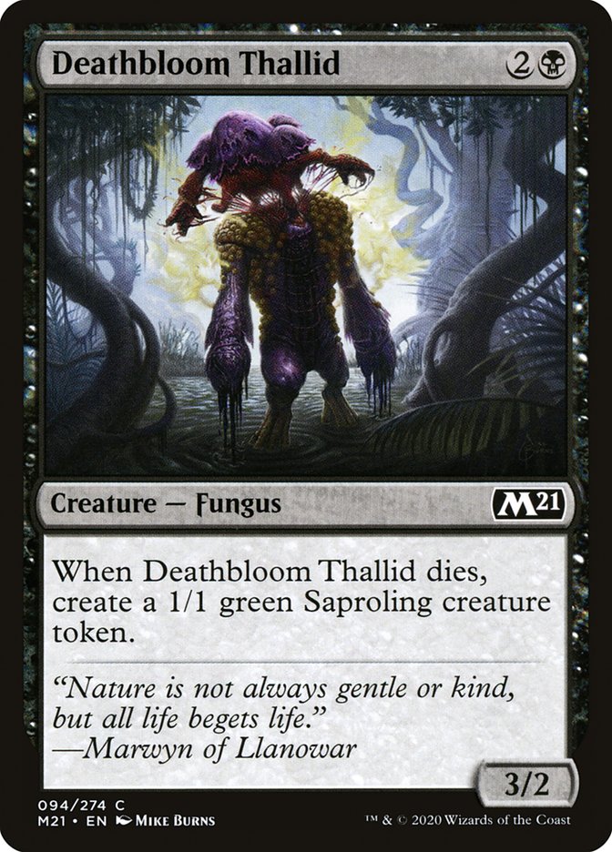 Deathbloom Thallid [Core Set 2021] Foil
