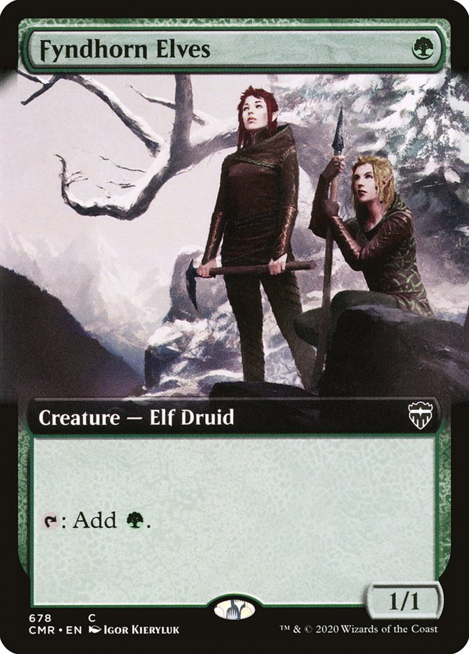 Fyndhorn Elves (Extended Art) [Commander Legends] Foil