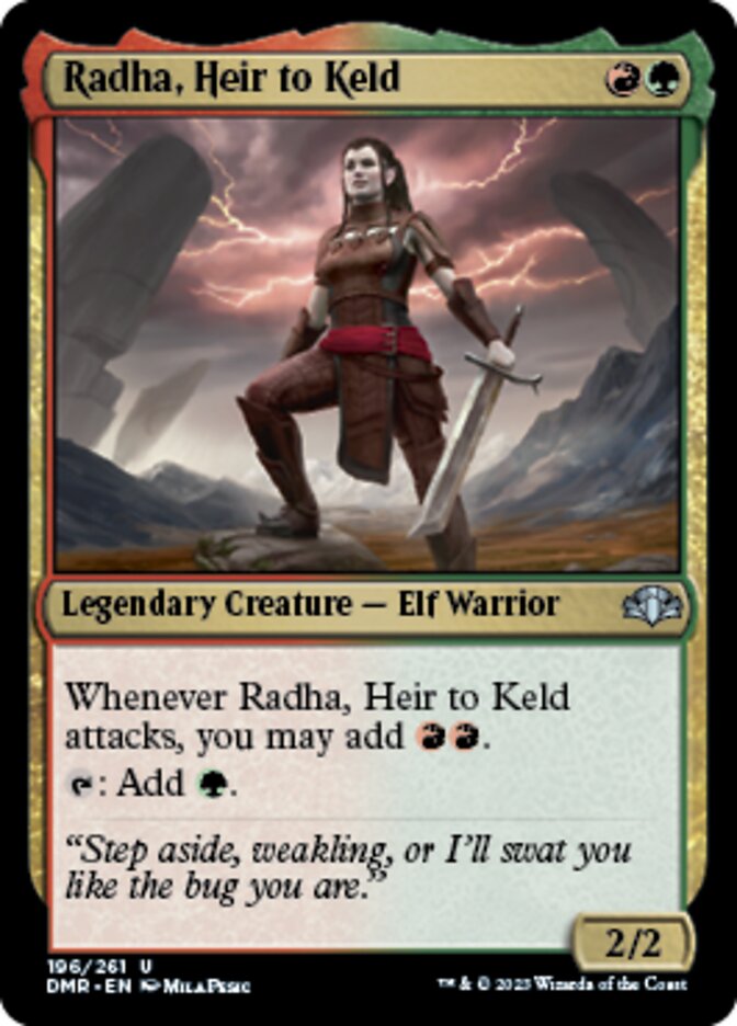 Radha, Heir to Keld [Dominaria Remastered] Foil
