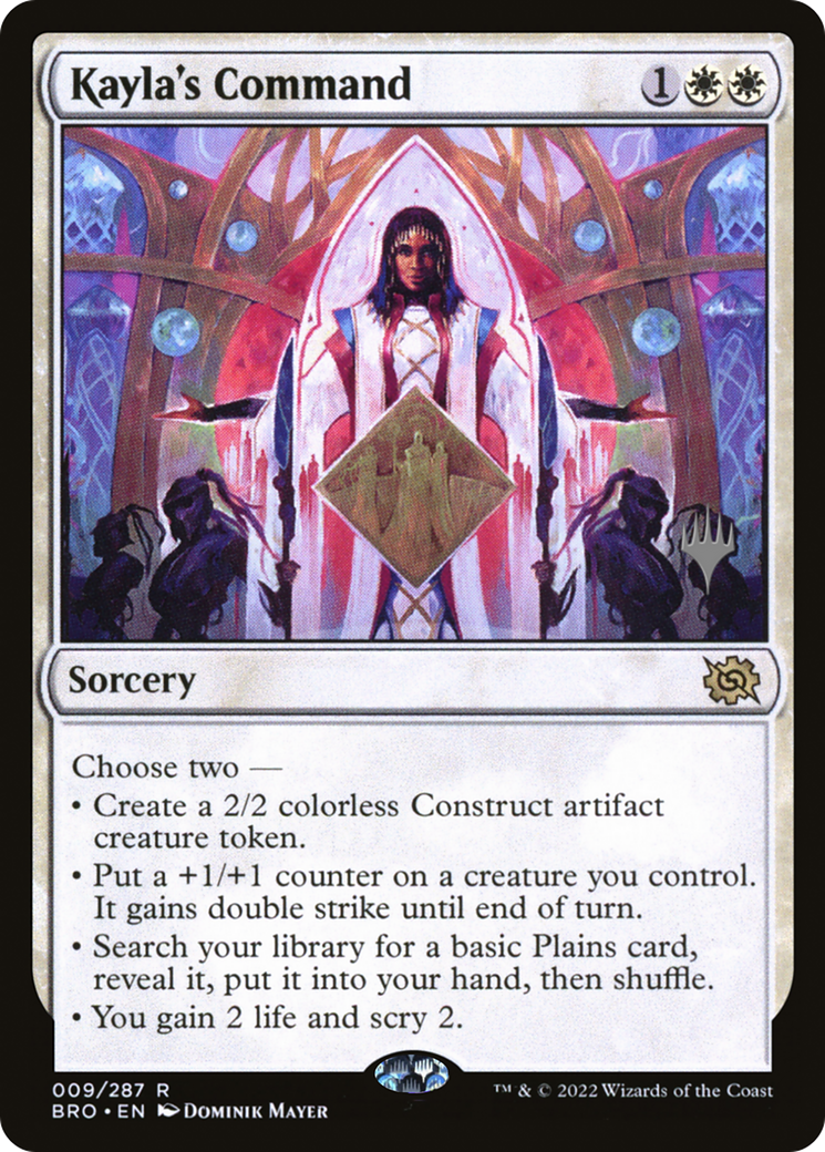 Kayla's Command (Promo Pack) [The Brothers' War Promos] Foil