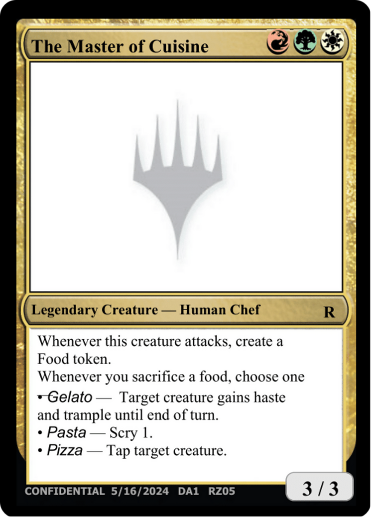 The Master of Cuisine  [Unknown Event]