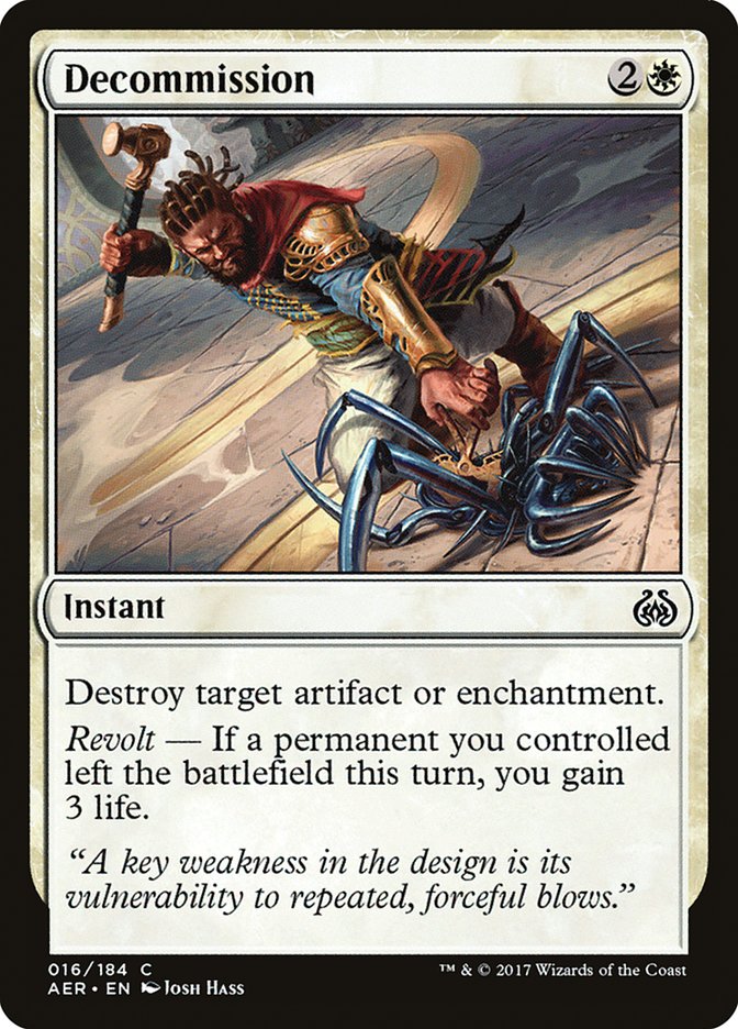 Decommission [Aether Revolt] Foil