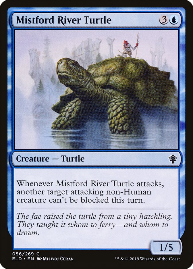 Mistford River Turtle [Throne of Eldraine] Foil