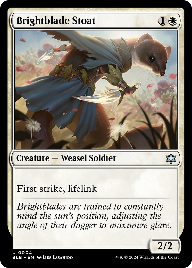 Brightblade Stoat [Bloomburrow] Foil